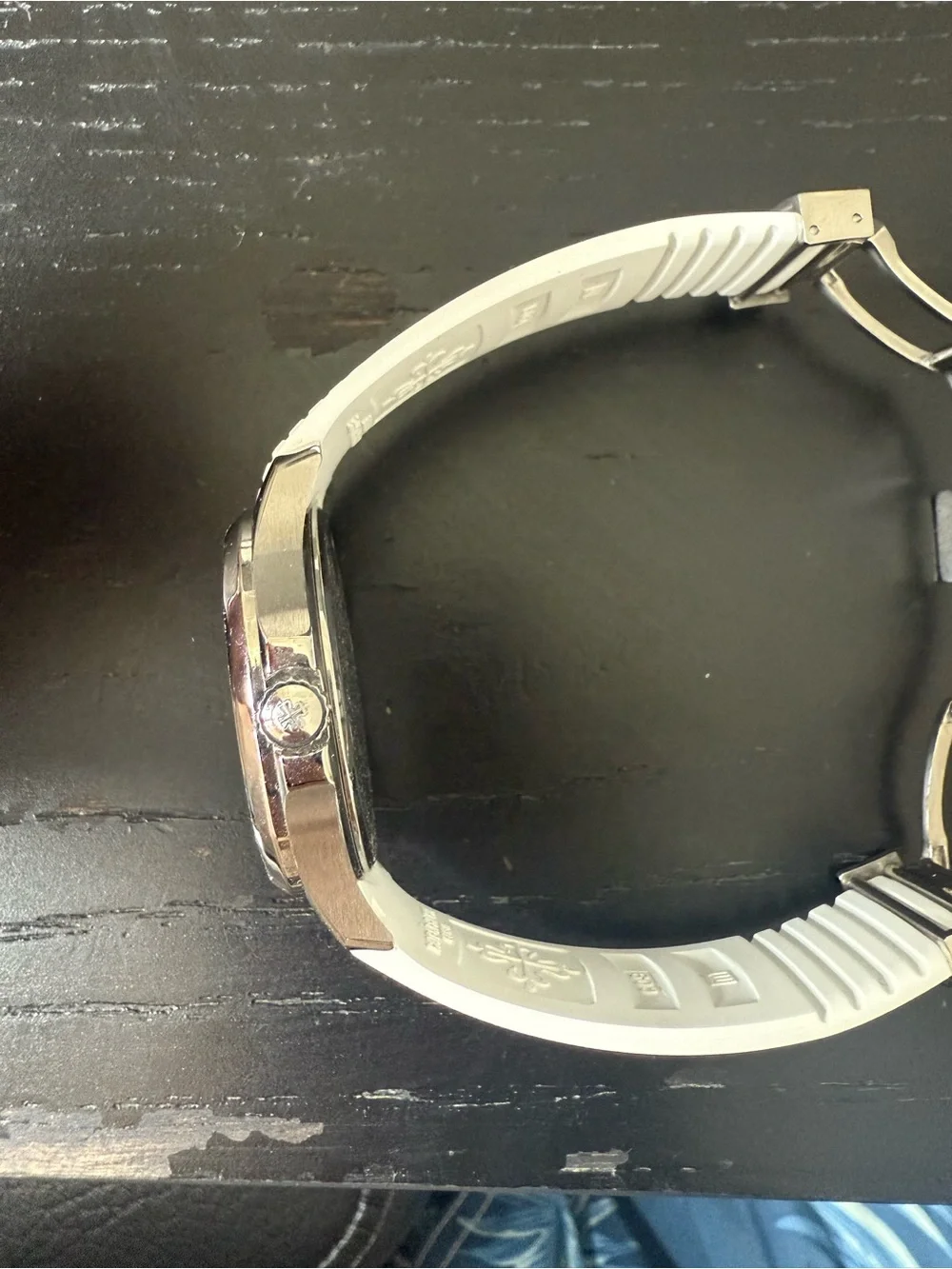 Patek Philippe White Dial and Strap Diamond Bezel Watch - Picture 5 of 5